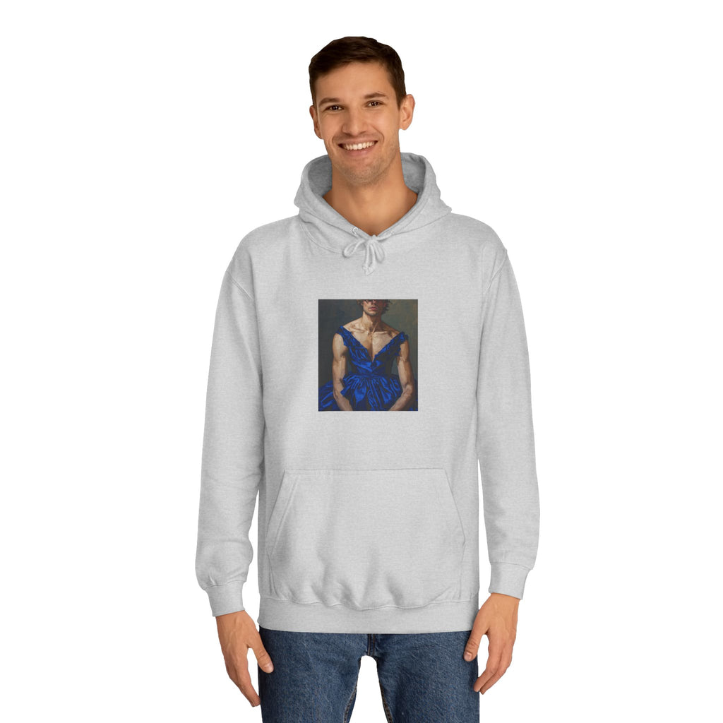 Man In Blue Dress Hoodie