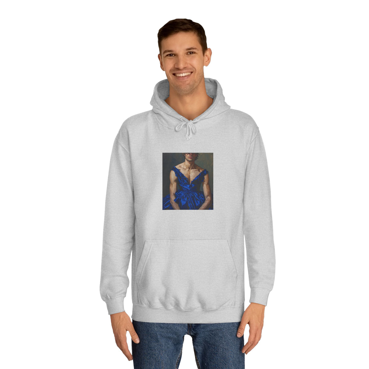 Man In Blue Dress Hoodie