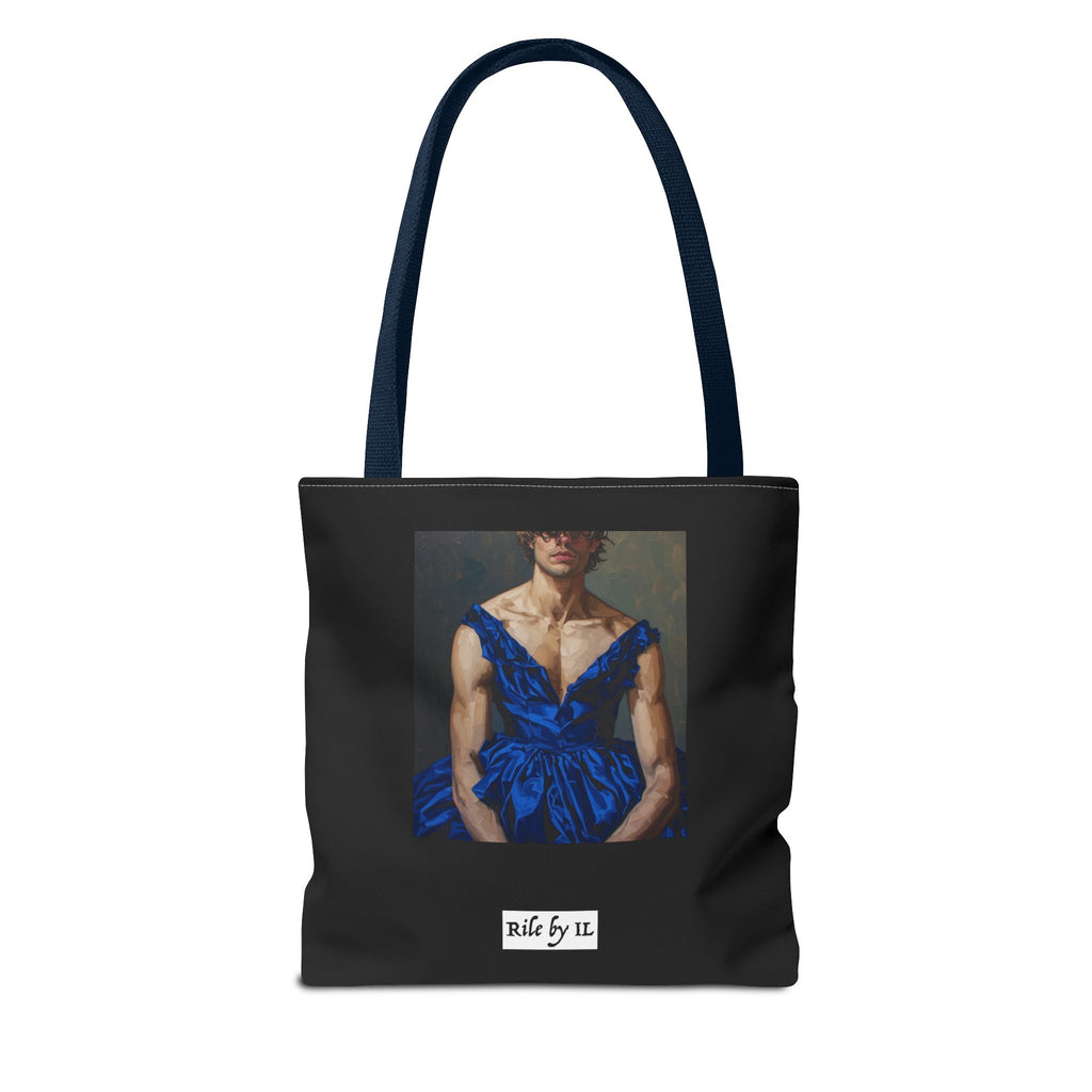 Man In Blue Dress Tote Bag