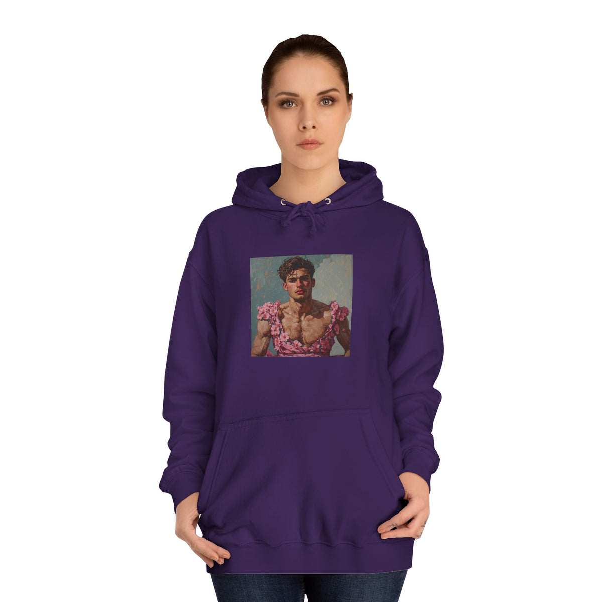 Man In Pink Dress Hoodie