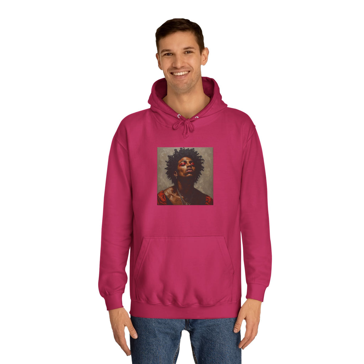 Man w/ Red Eyeshadow Hoodie