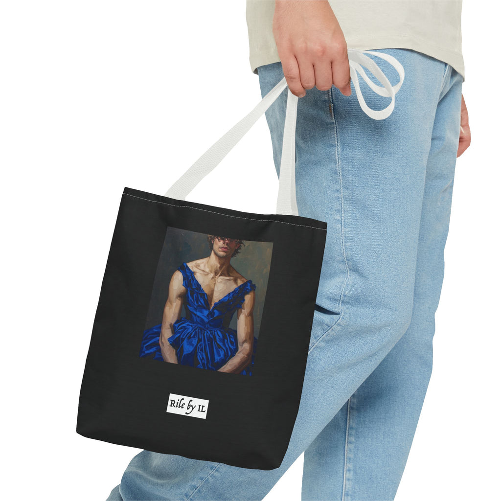 Man In Blue Dress Tote Bag
