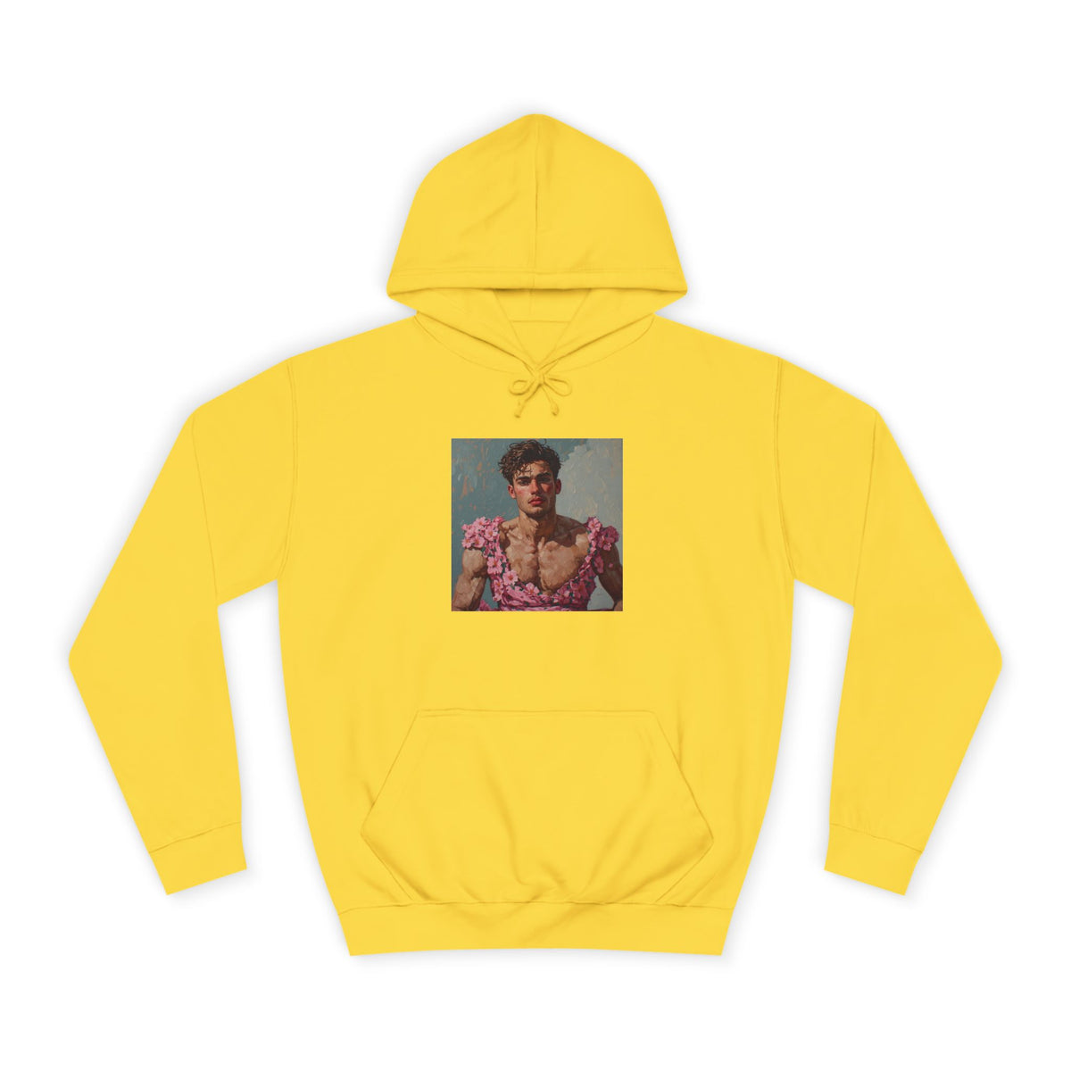 Man In Pink Dress Hoodie