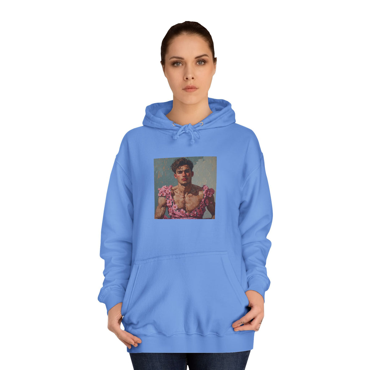 Man In Pink Dress Hoodie