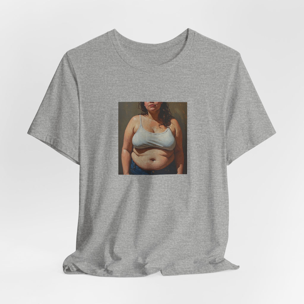Woman In Jeans T-Shirt
