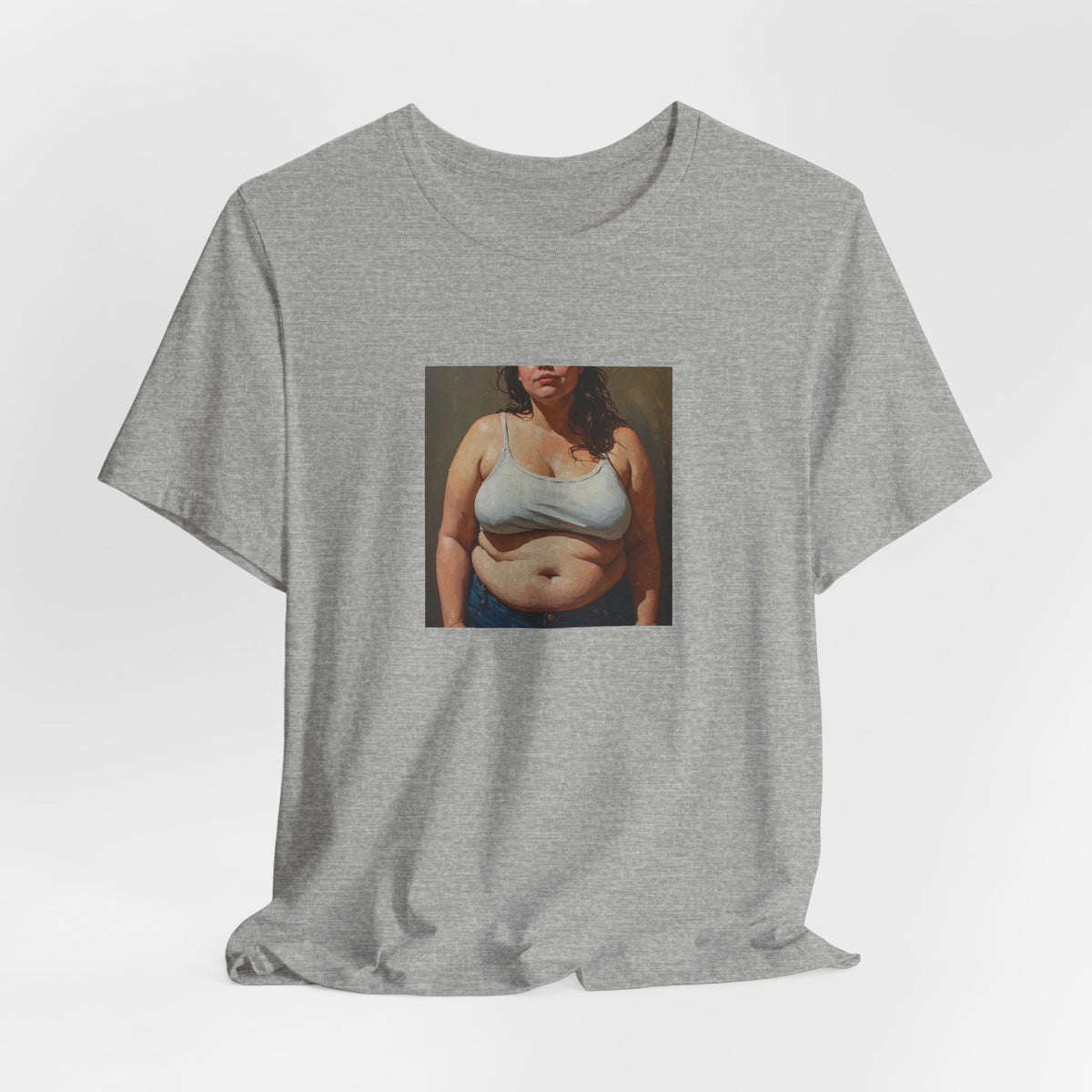 Woman In Jeans T-Shirt