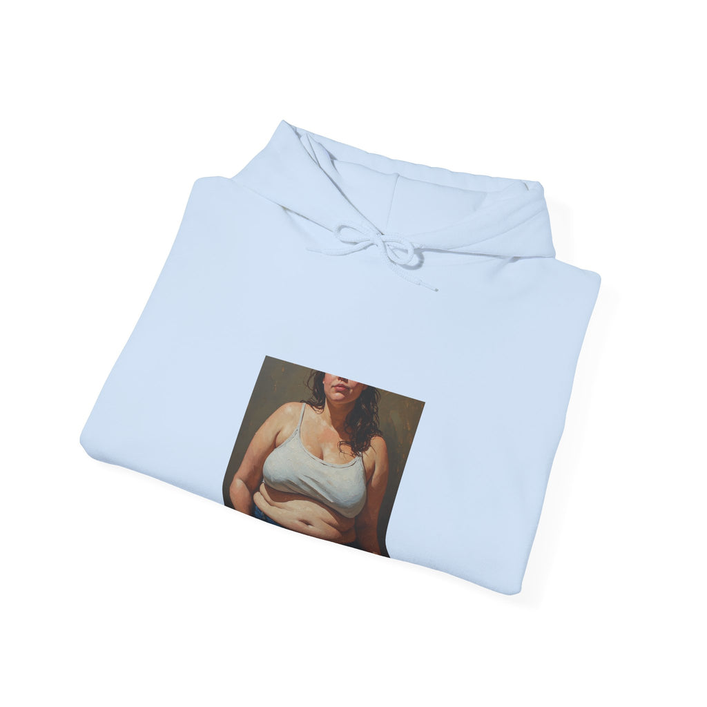 Woman In Jeans Hoodie