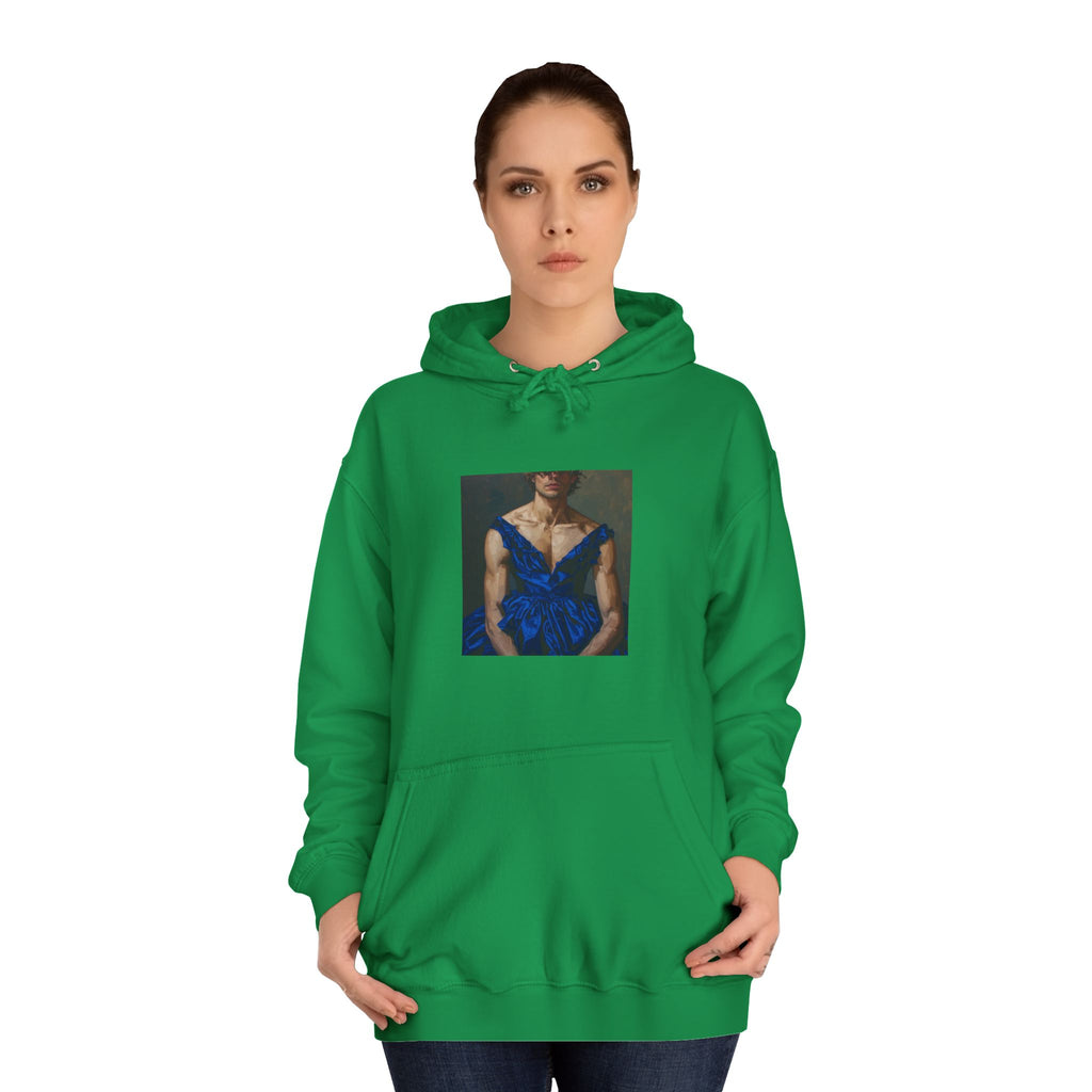 Man In Blue Dress Hoodie