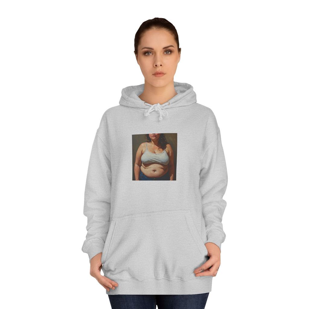 Woman In Jeans Hoodie