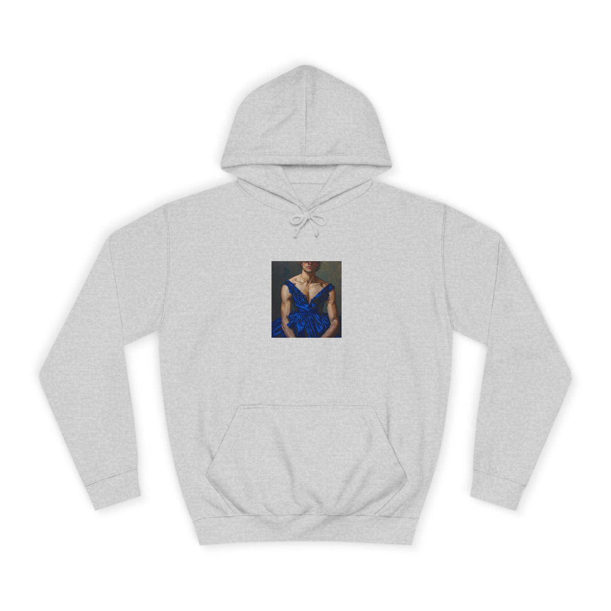 Man In Blue Dress Hoodie