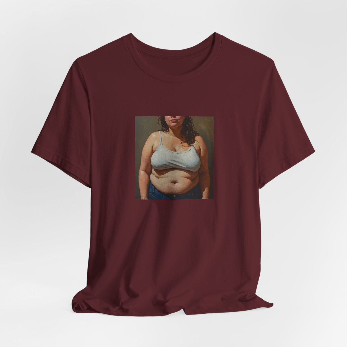 Woman In Jeans T-Shirt