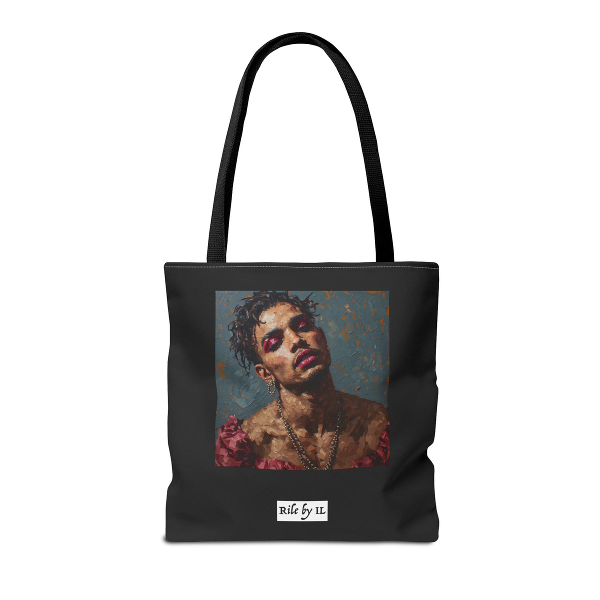 Man w/ Pink Eyeshadow Tote Bag