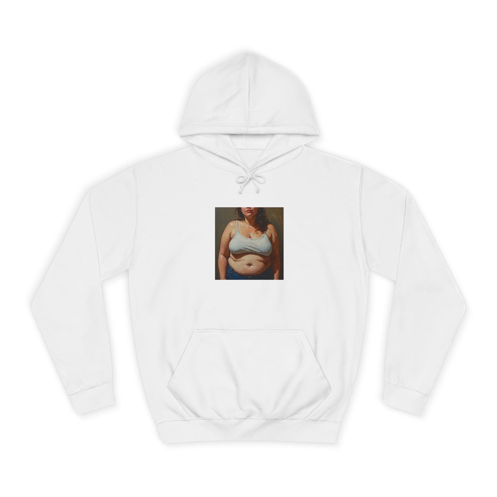 Woman In Jeans Hoodie