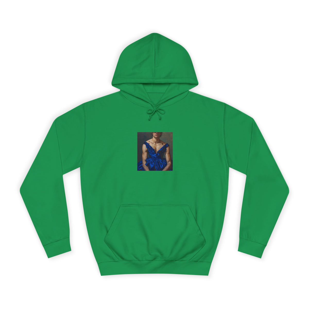 Man In Blue Dress Hoodie