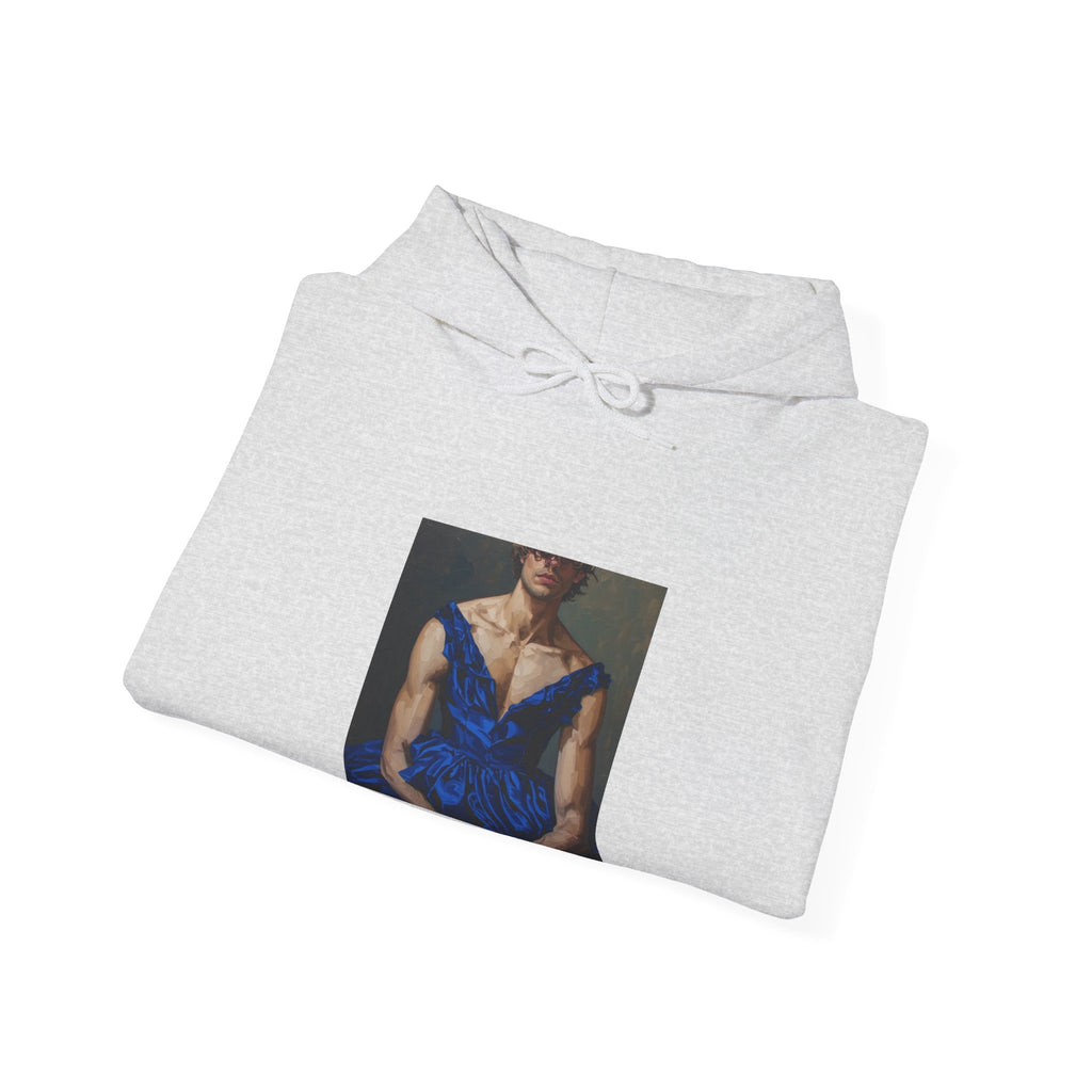 Man In Blue Dress Hoodie