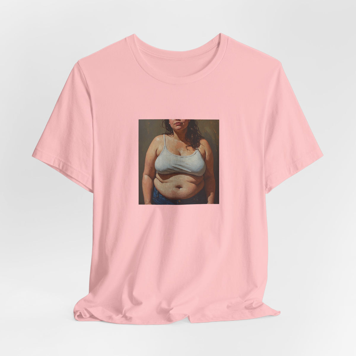 Woman In Jeans T-Shirt