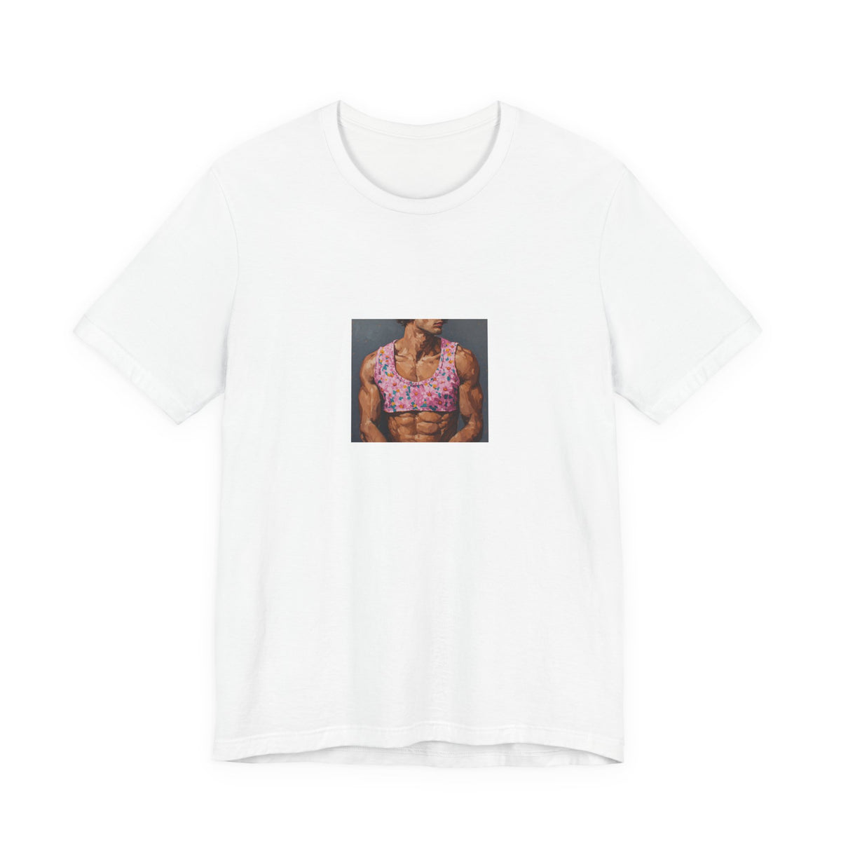 Man w/ Pink Crop Top T-shirt
