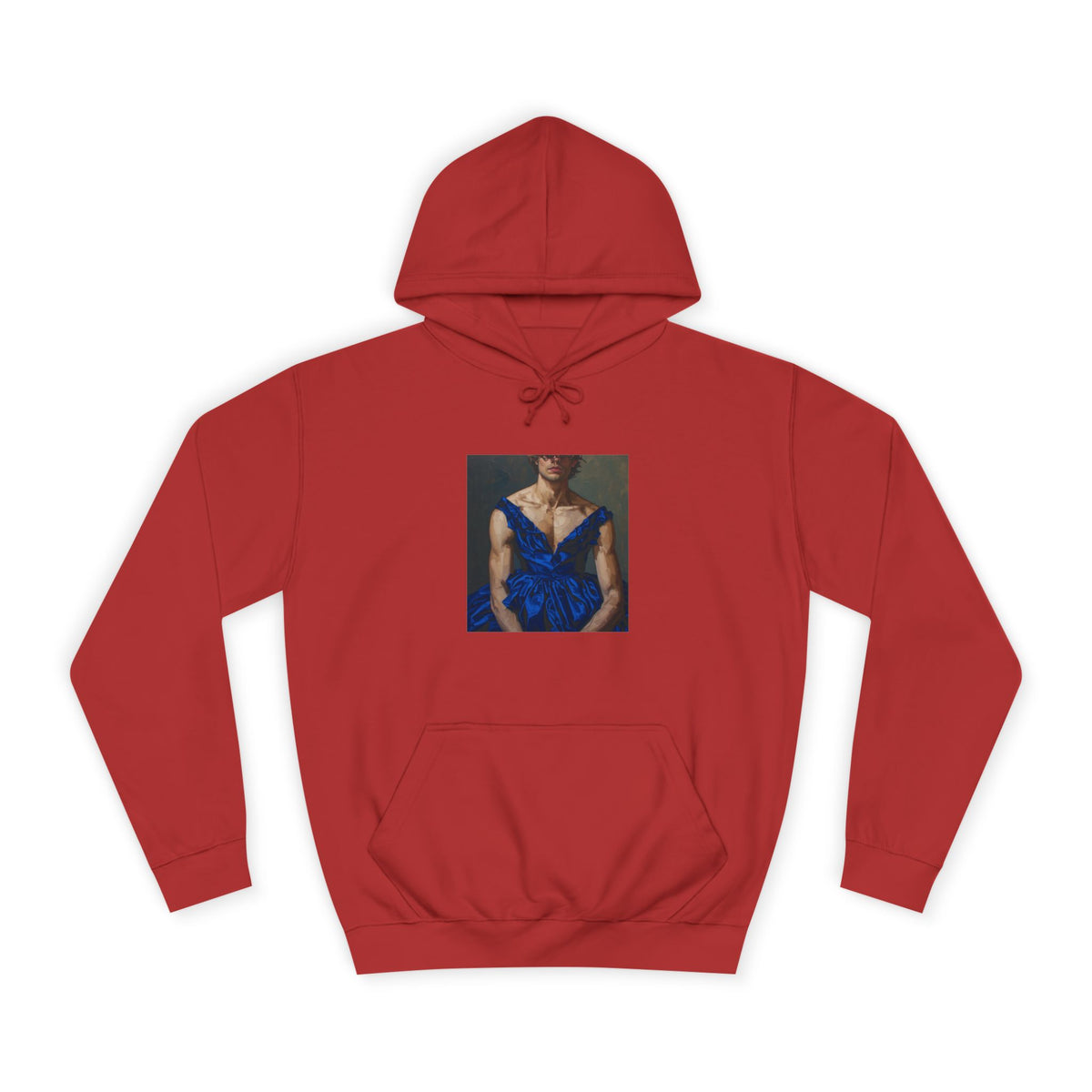Man In Blue Dress Hoodie