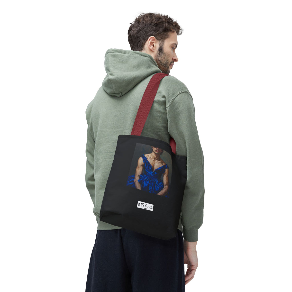 Man In Blue Dress Tote Bag