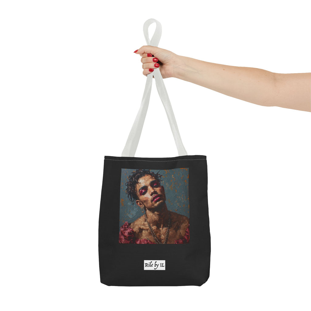 Man w/ Pink Eyeshadow Tote Bag
