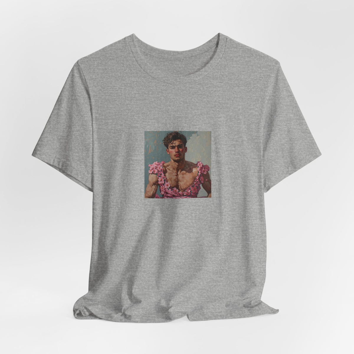 Man In Pink Dress T-shirt