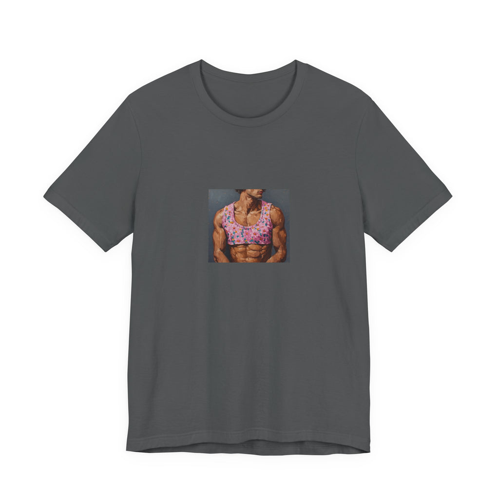 Man w/ Pink Crop Top T-shirt