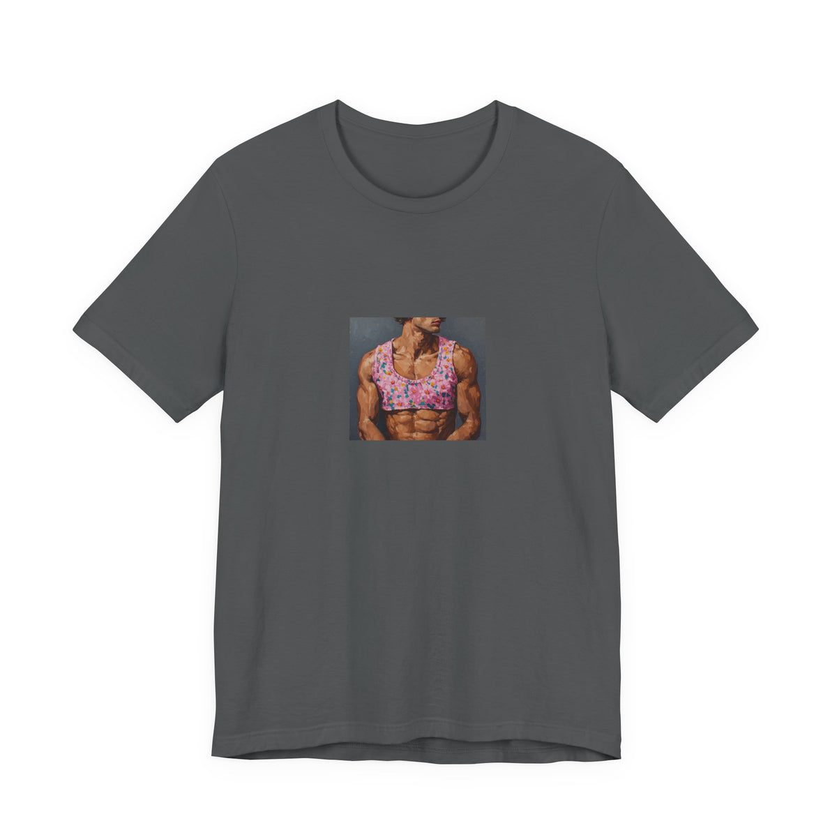 Man w/ Pink Crop Top T-shirt