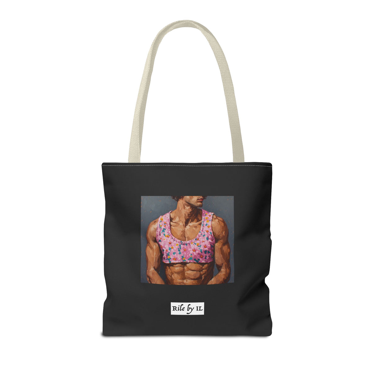 Man In Pink Crop Top Tote Bag