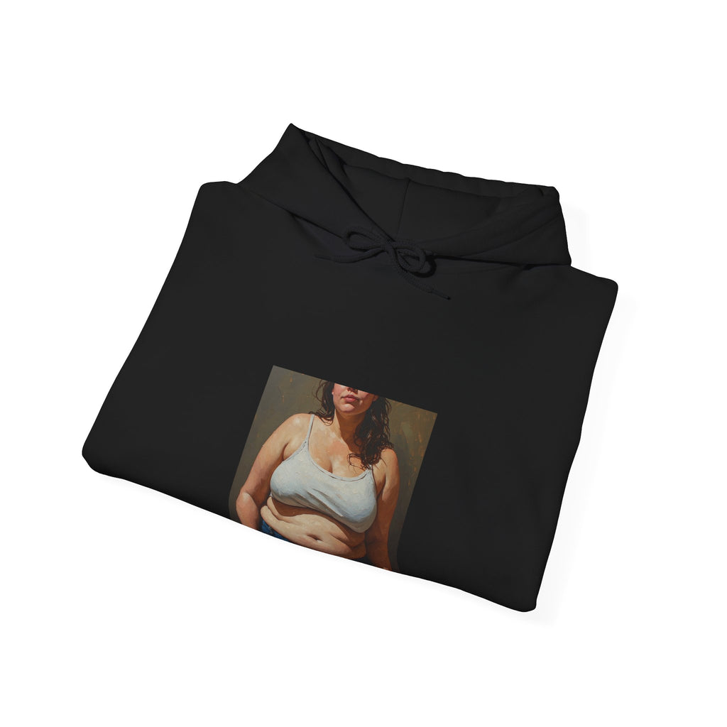 Woman In Jeans Hoodie