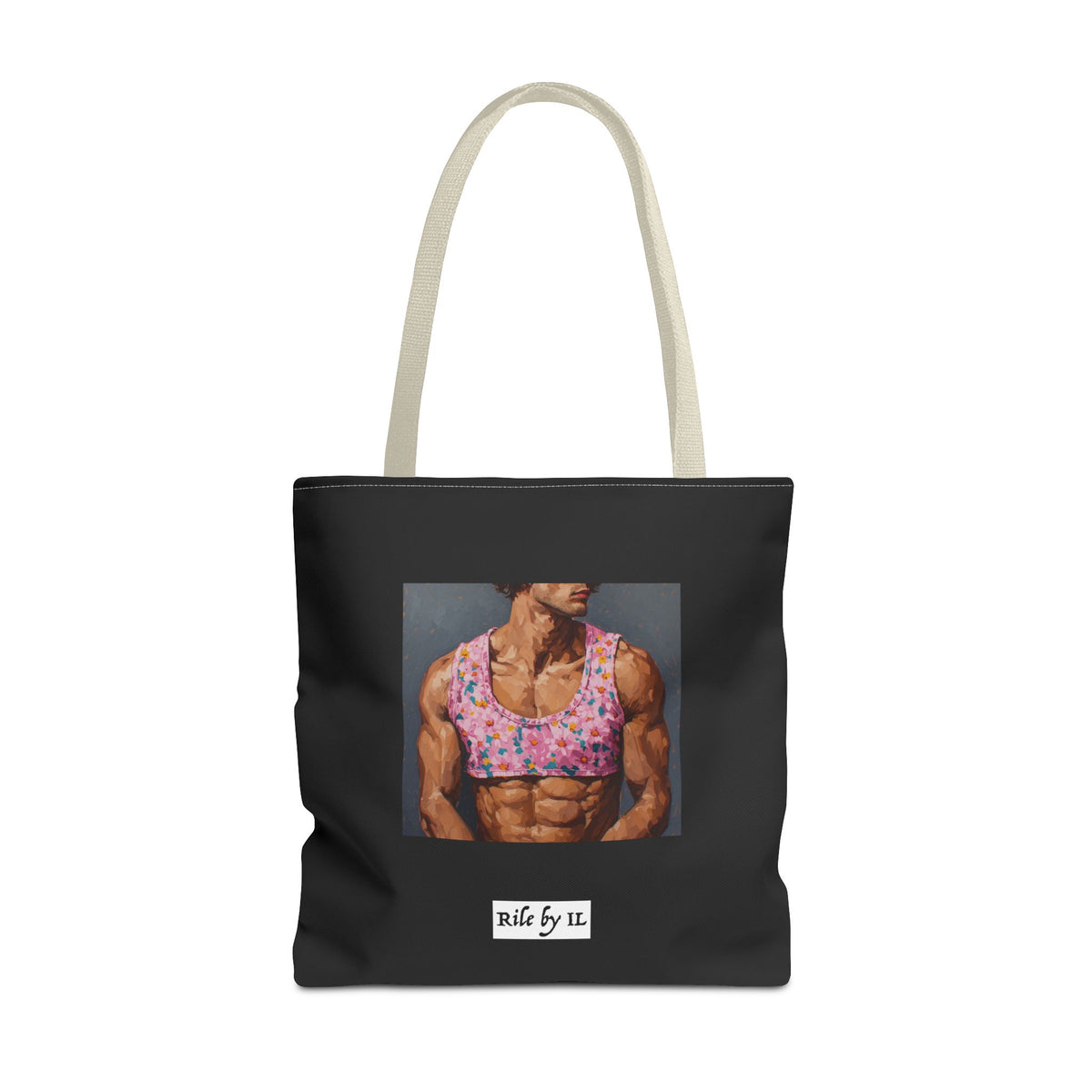 Man In Pink Crop Top Tote Bag