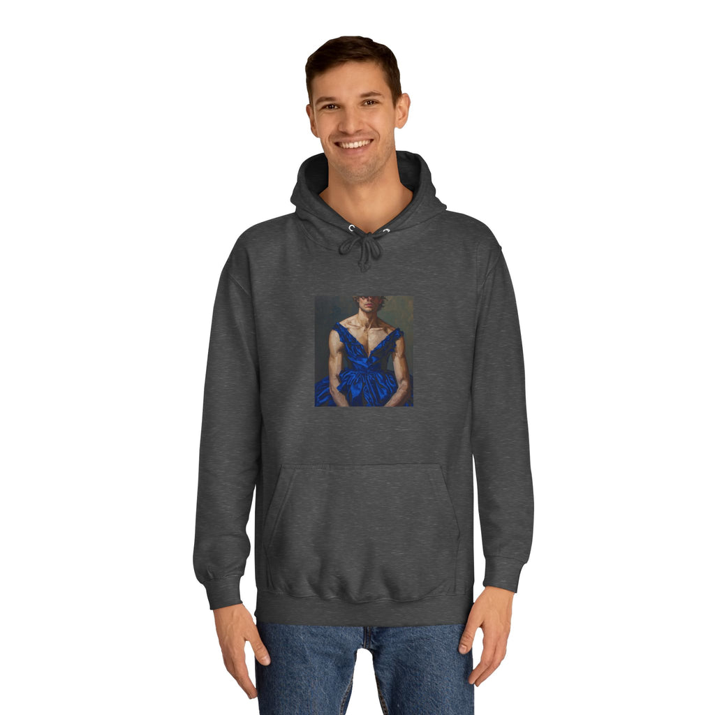 Man In Blue Dress Hoodie