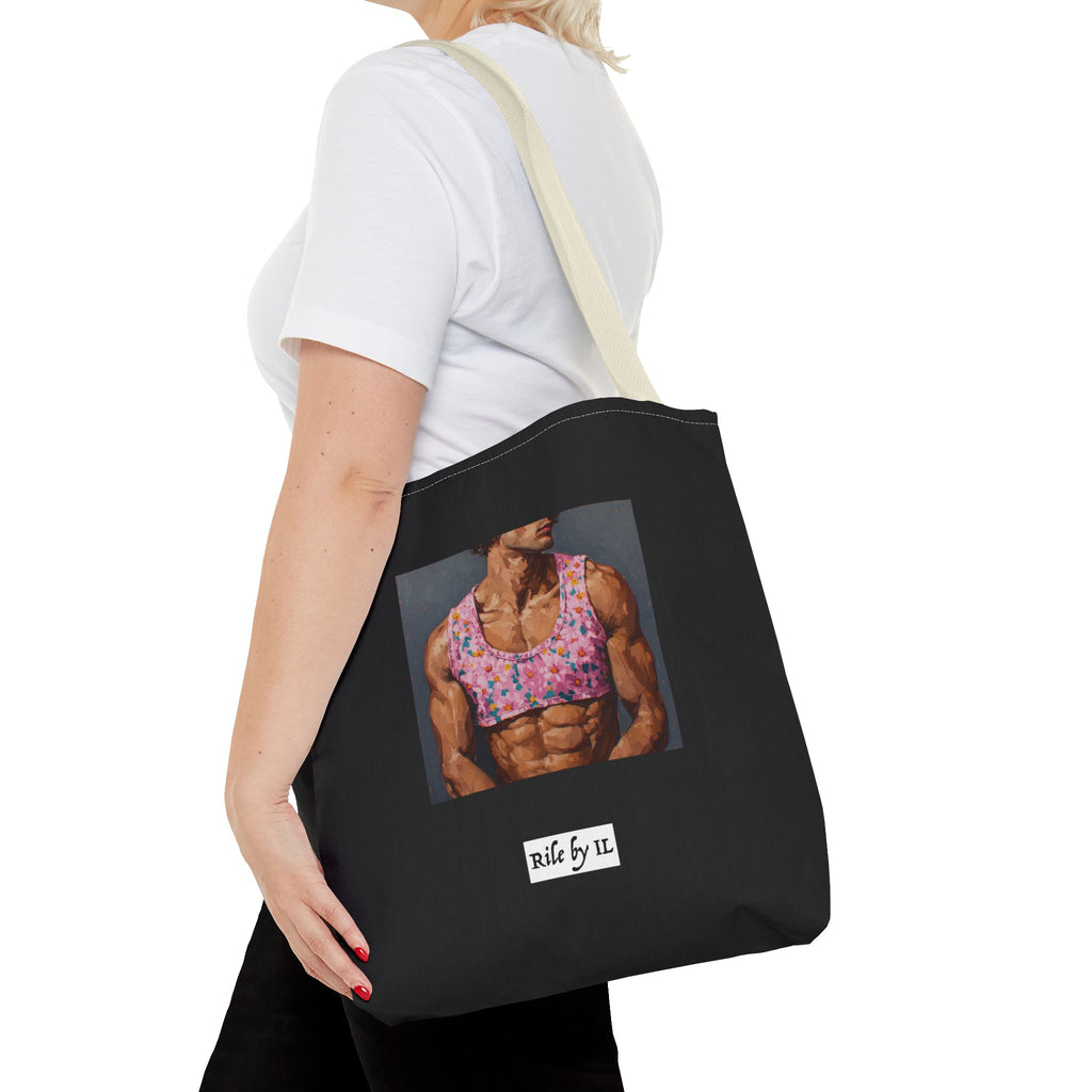 Man In Pink Crop Top Tote Bag
