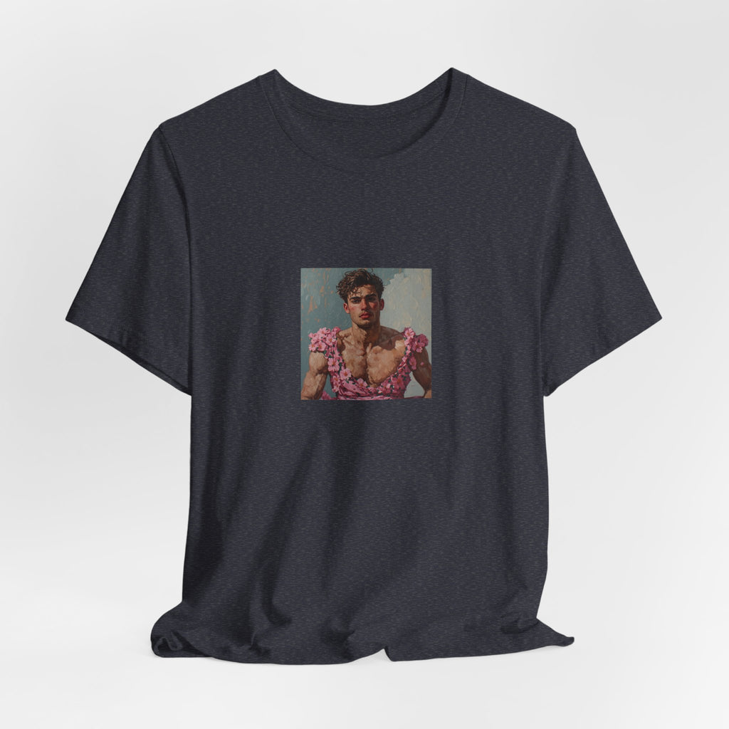 Man In Pink Dress T-shirt