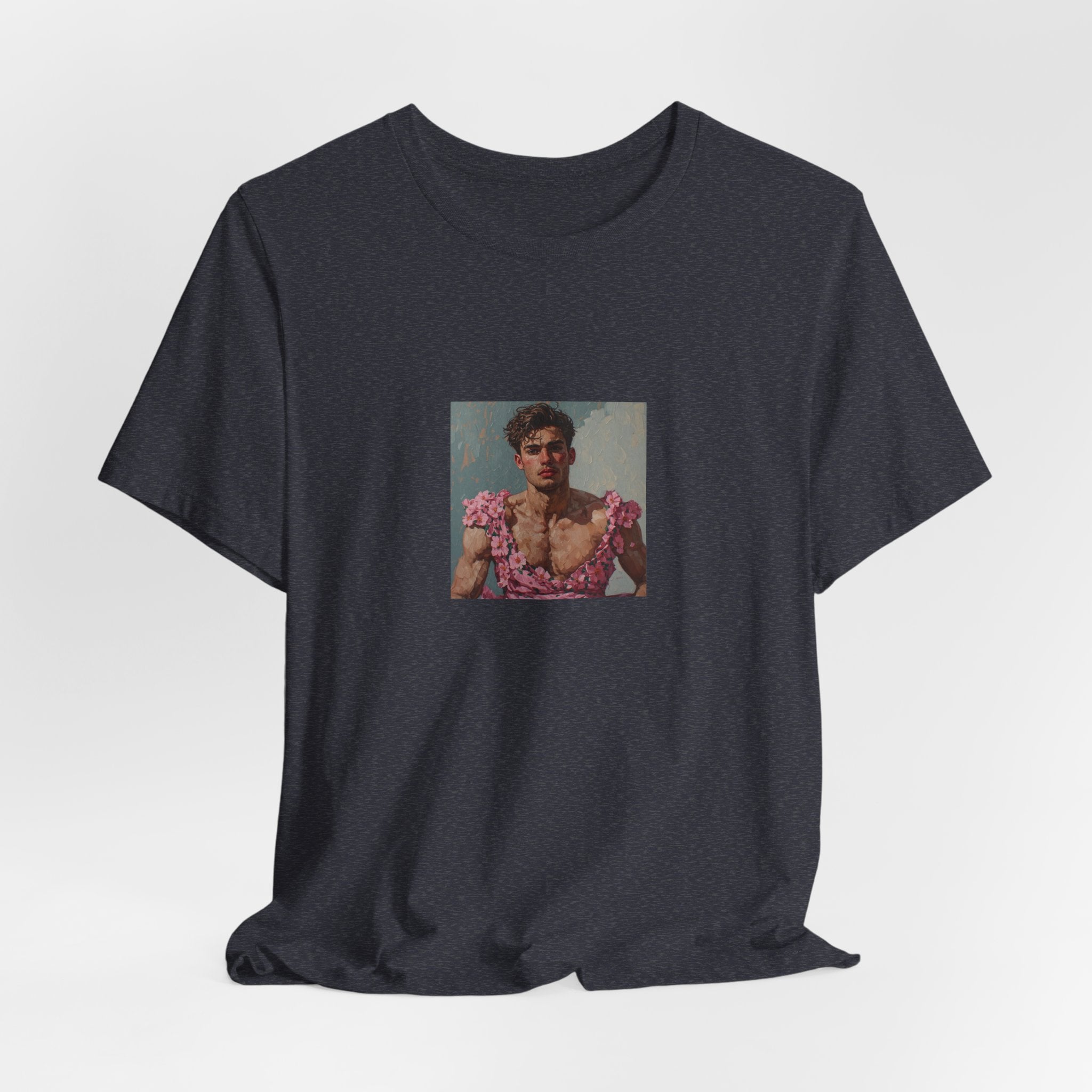 Man In Pink Dress T-shirt