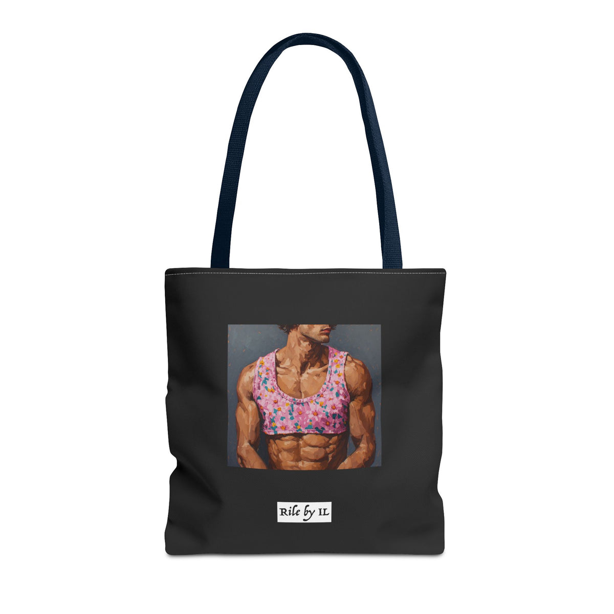Man In Pink Crop Top Tote Bag