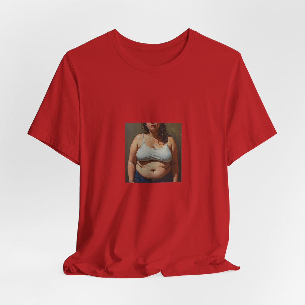 Woman In Jeans T-shirt