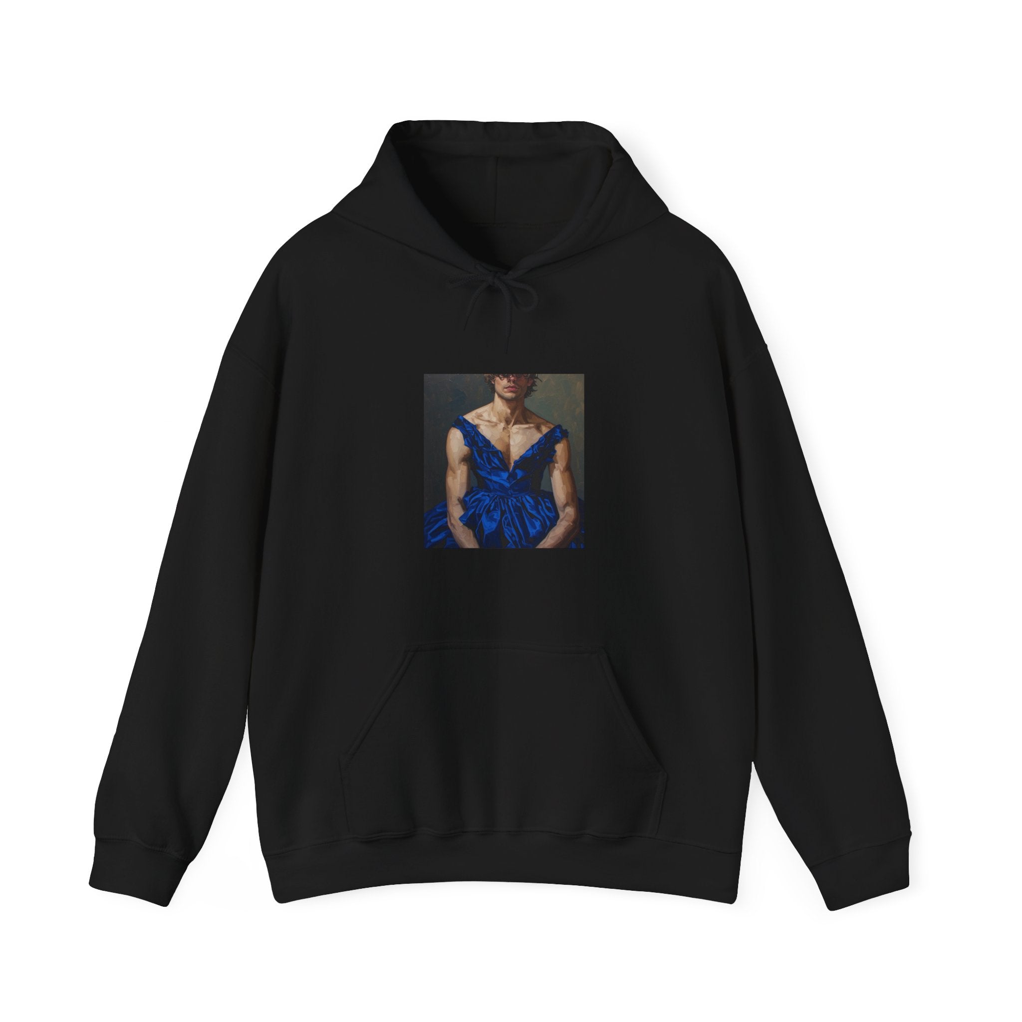 Man In Blue Dress Hoodie