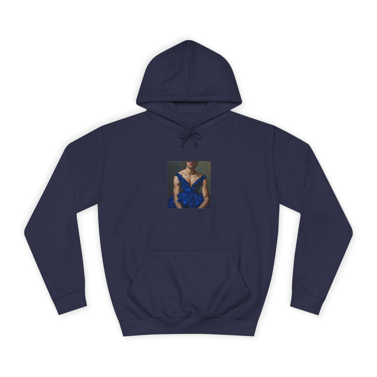 Man In Blue Dress Hoodie