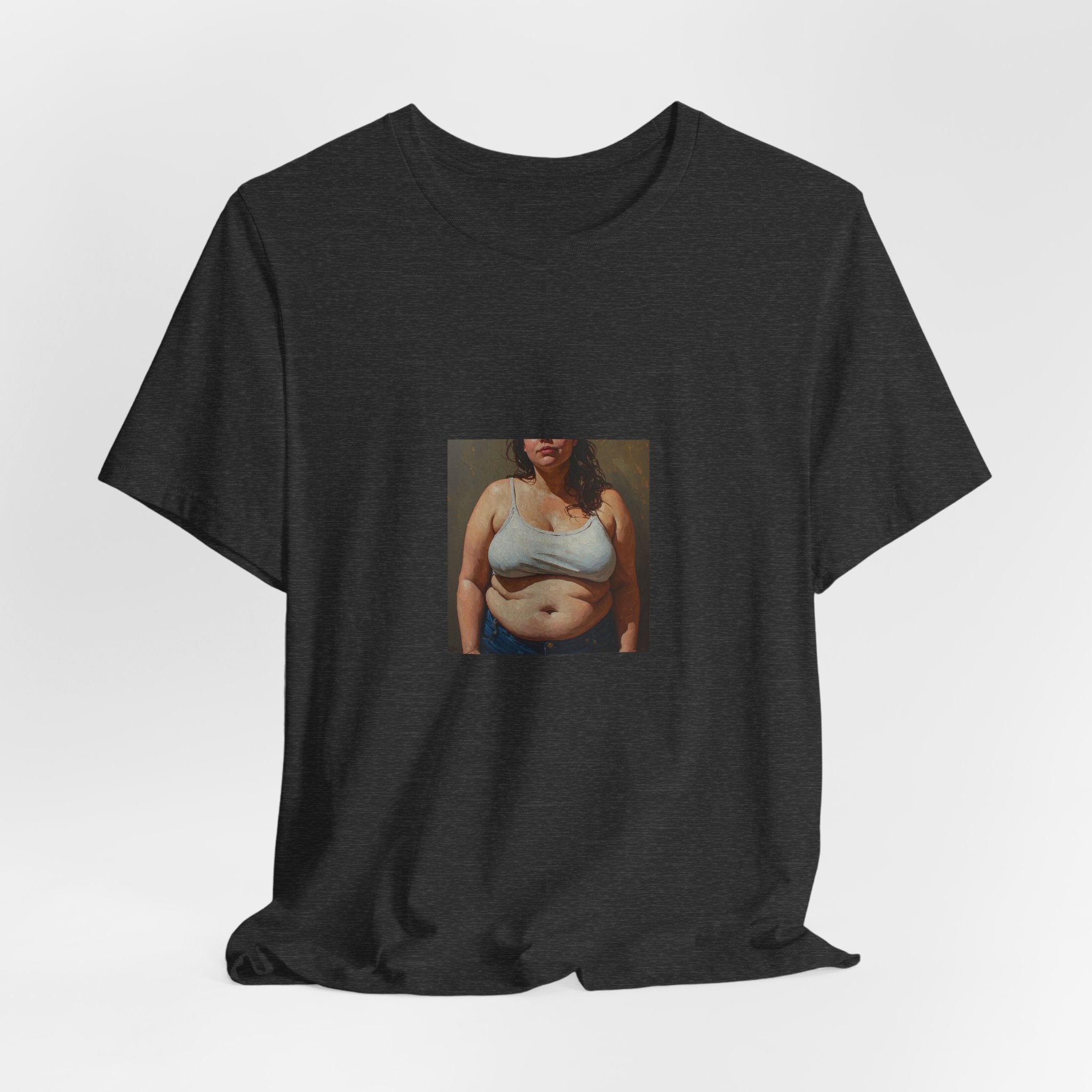 Woman In Jeans T-shirt