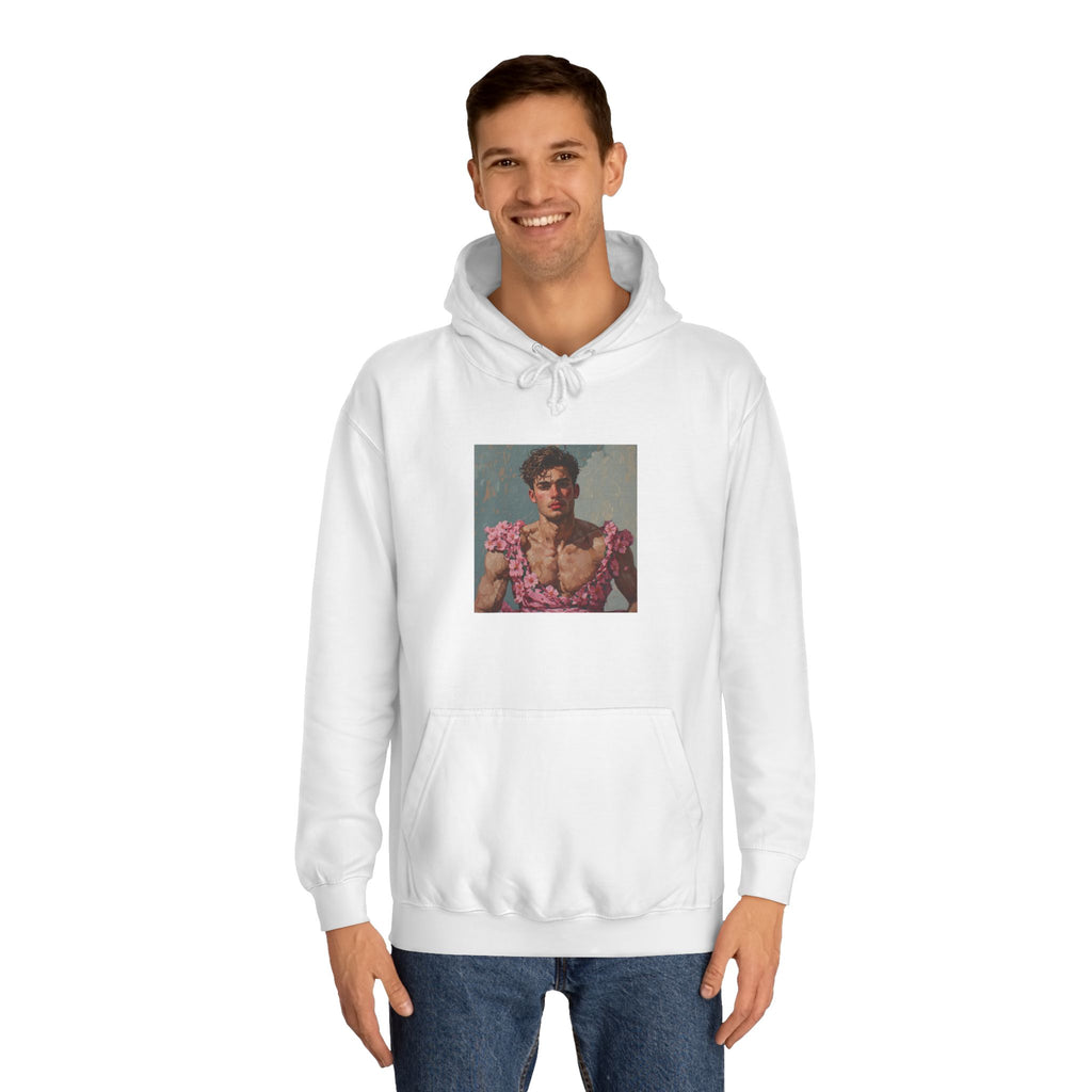 Man In Pink Dress Hoodie