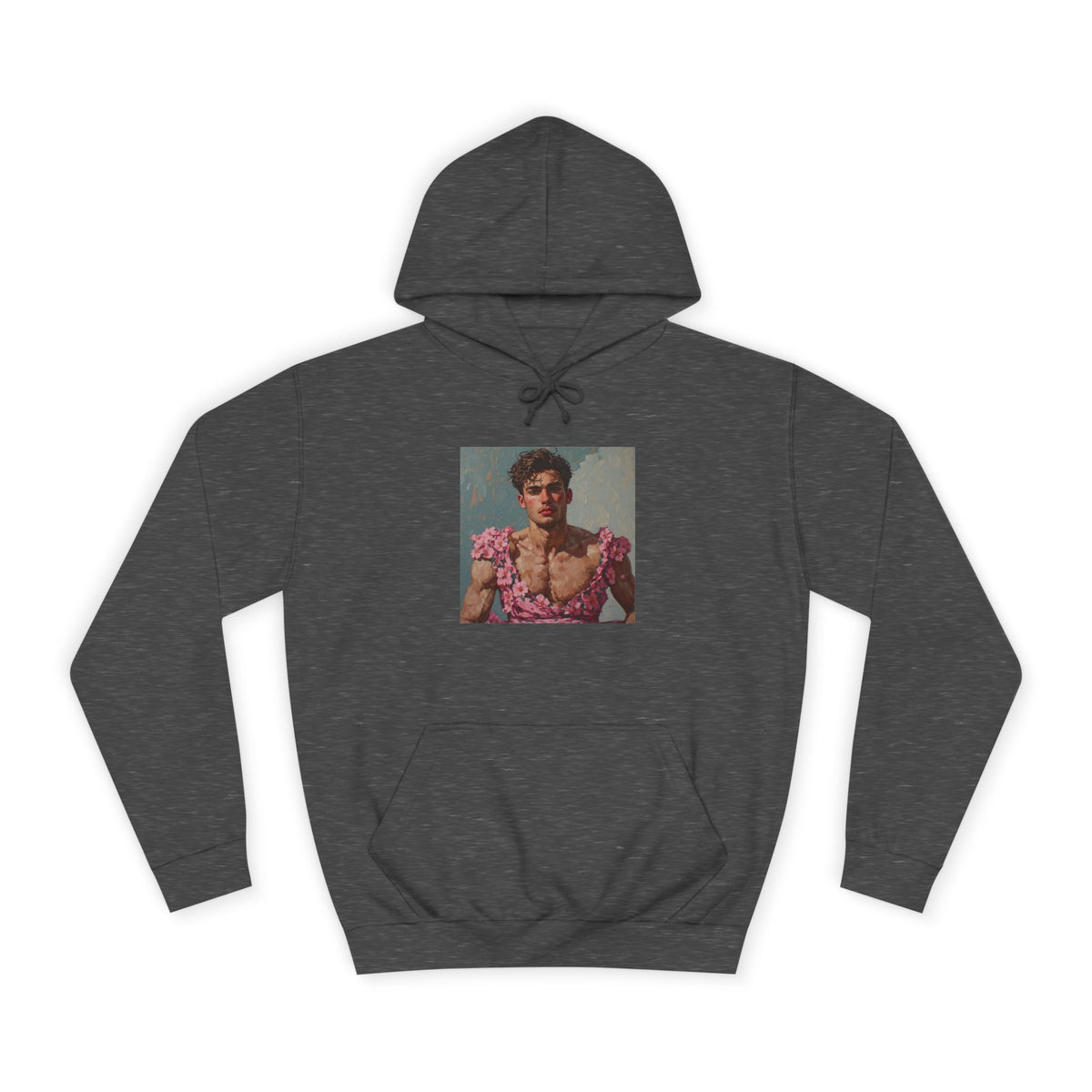 Man In Pink Dress Hoodie