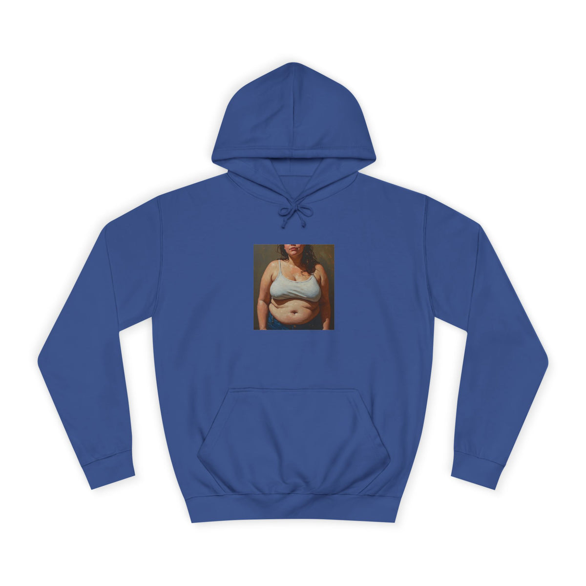 Woman In Jeans Hoodie