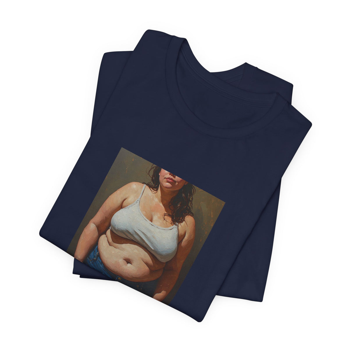 Woman In Jeans T-Shirt