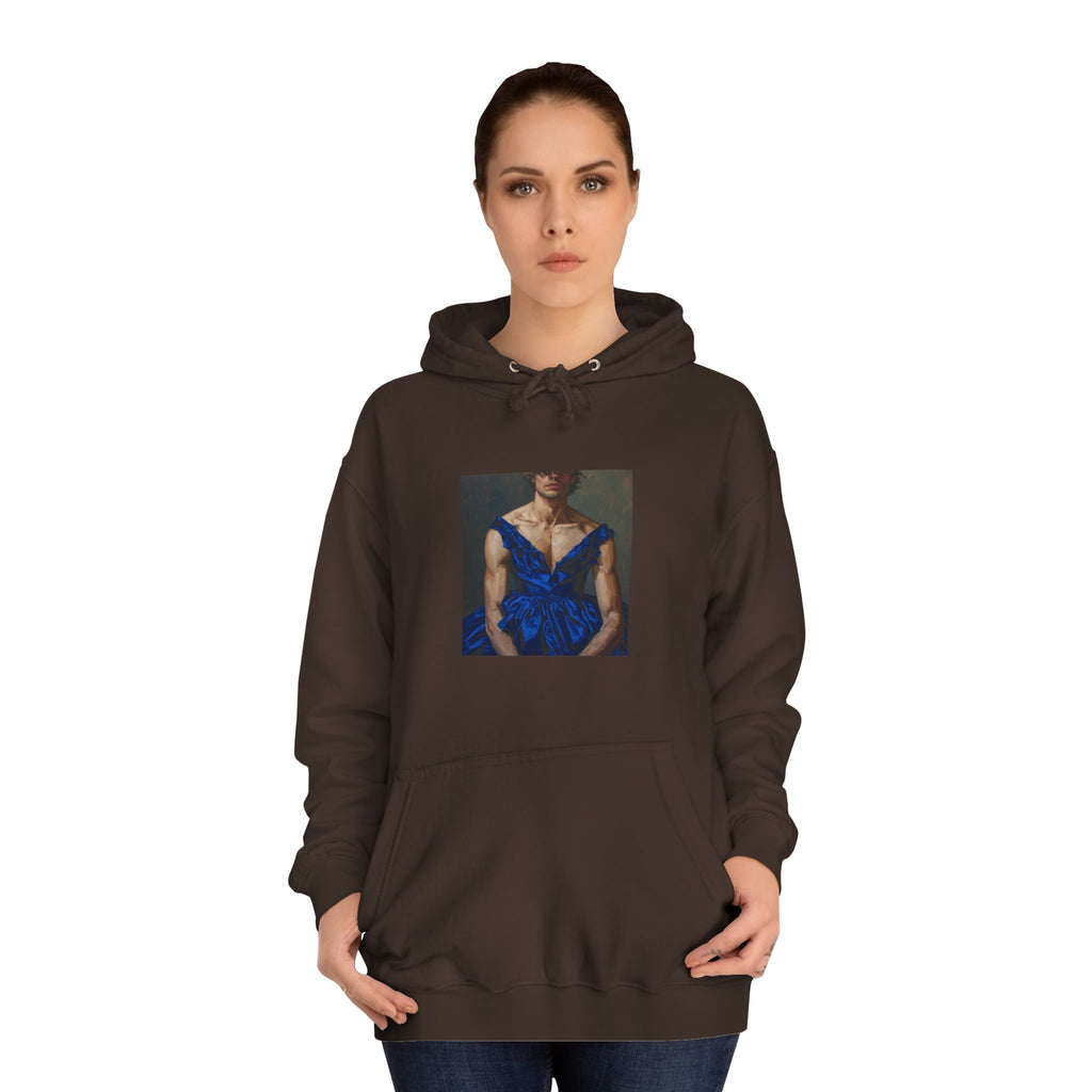Man In Blue Dress Hoodie