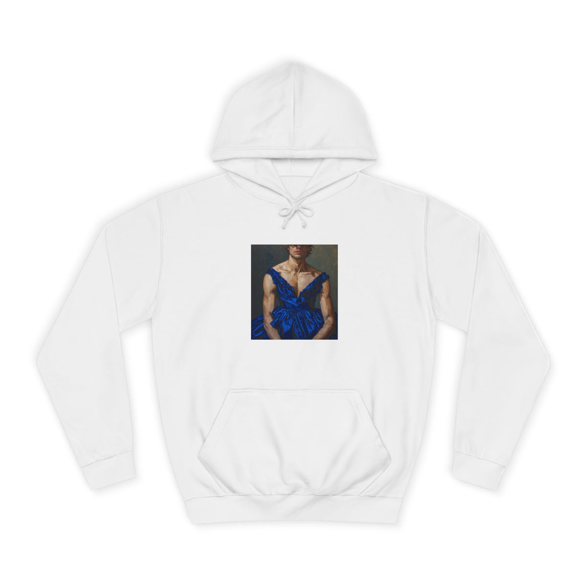 Man In Blue Dress Hoodie