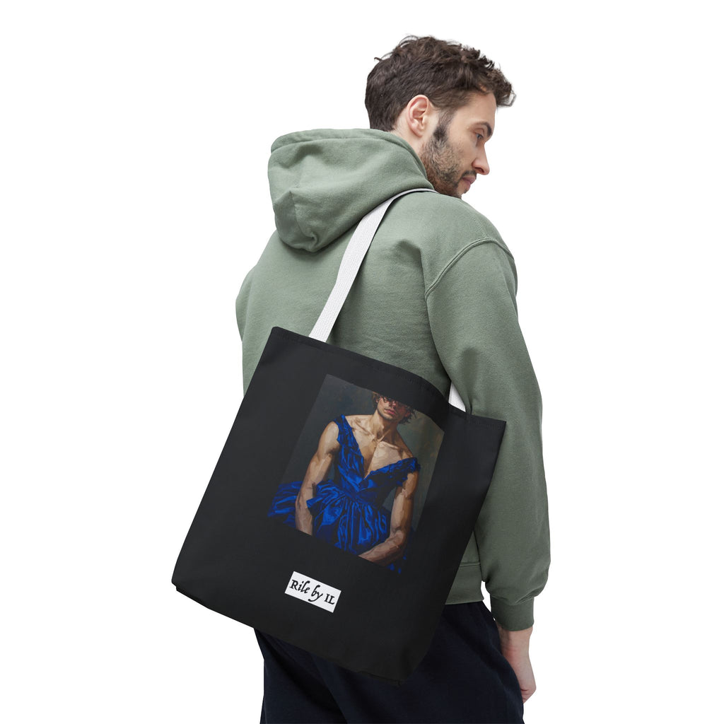 Man In Blue Dress Tote Bag