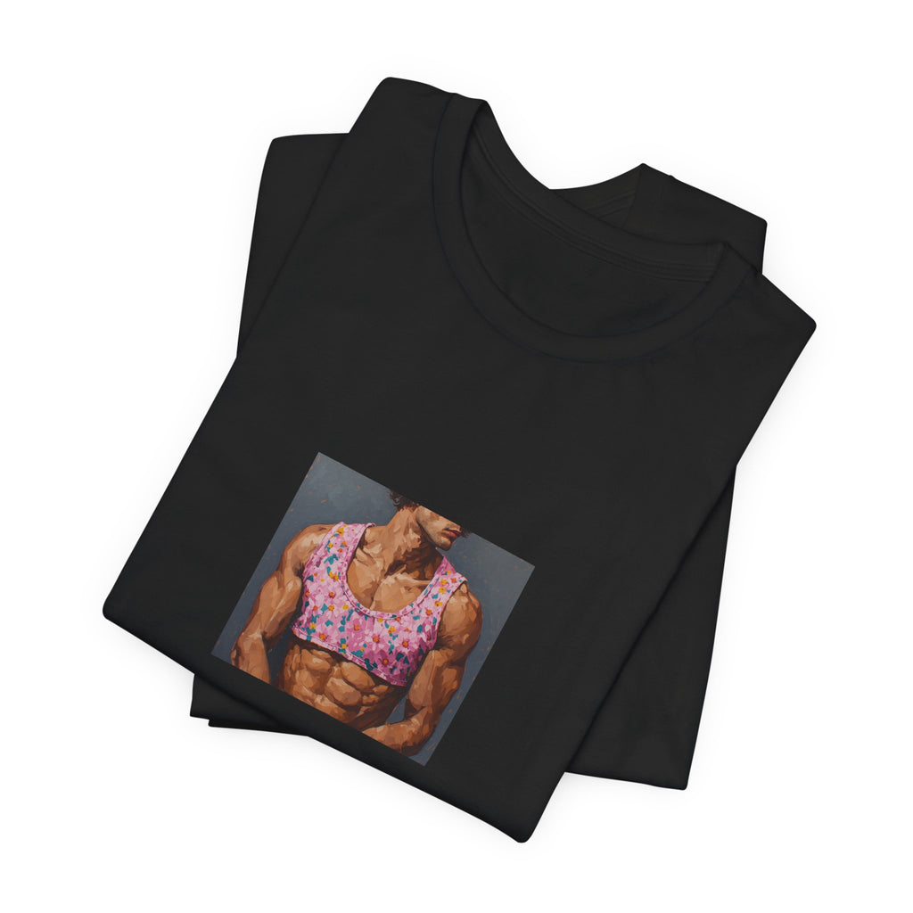 Man w/ Pink Crop Top T-shirt