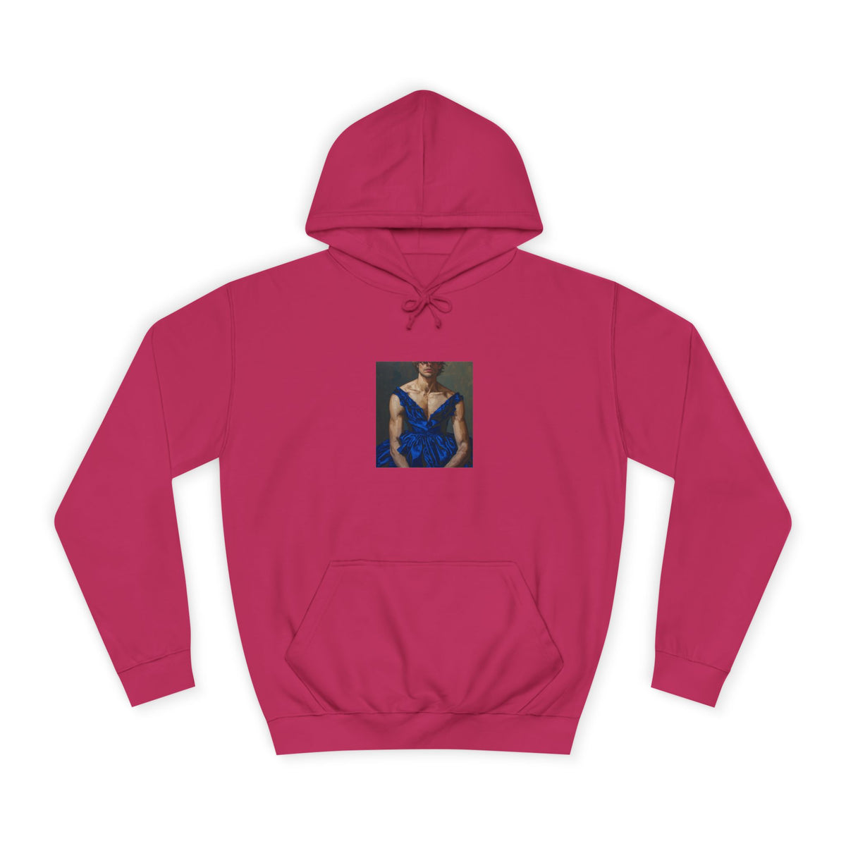 Man In Blue Dress Hoodie