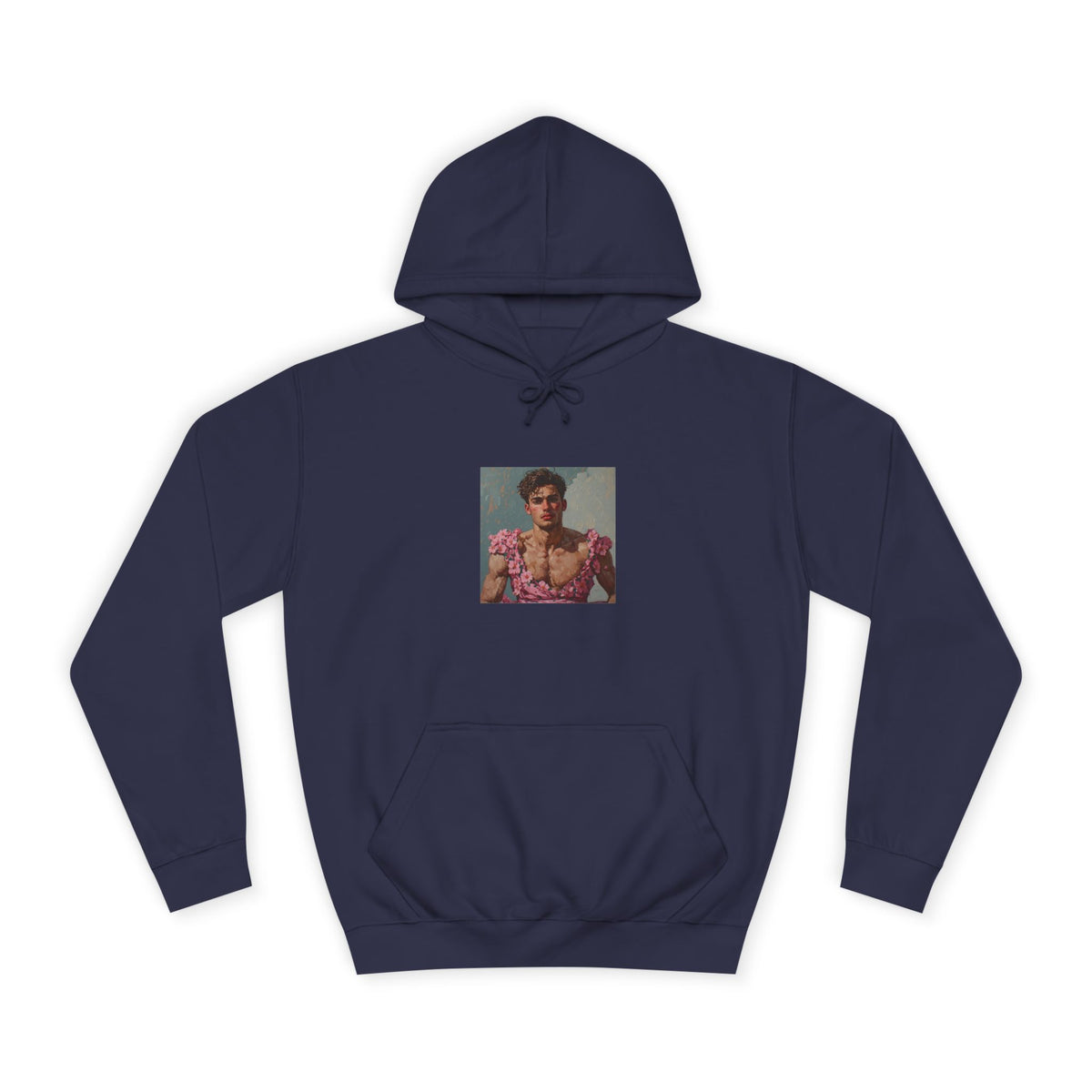 Man In Pink Dress Hoodie