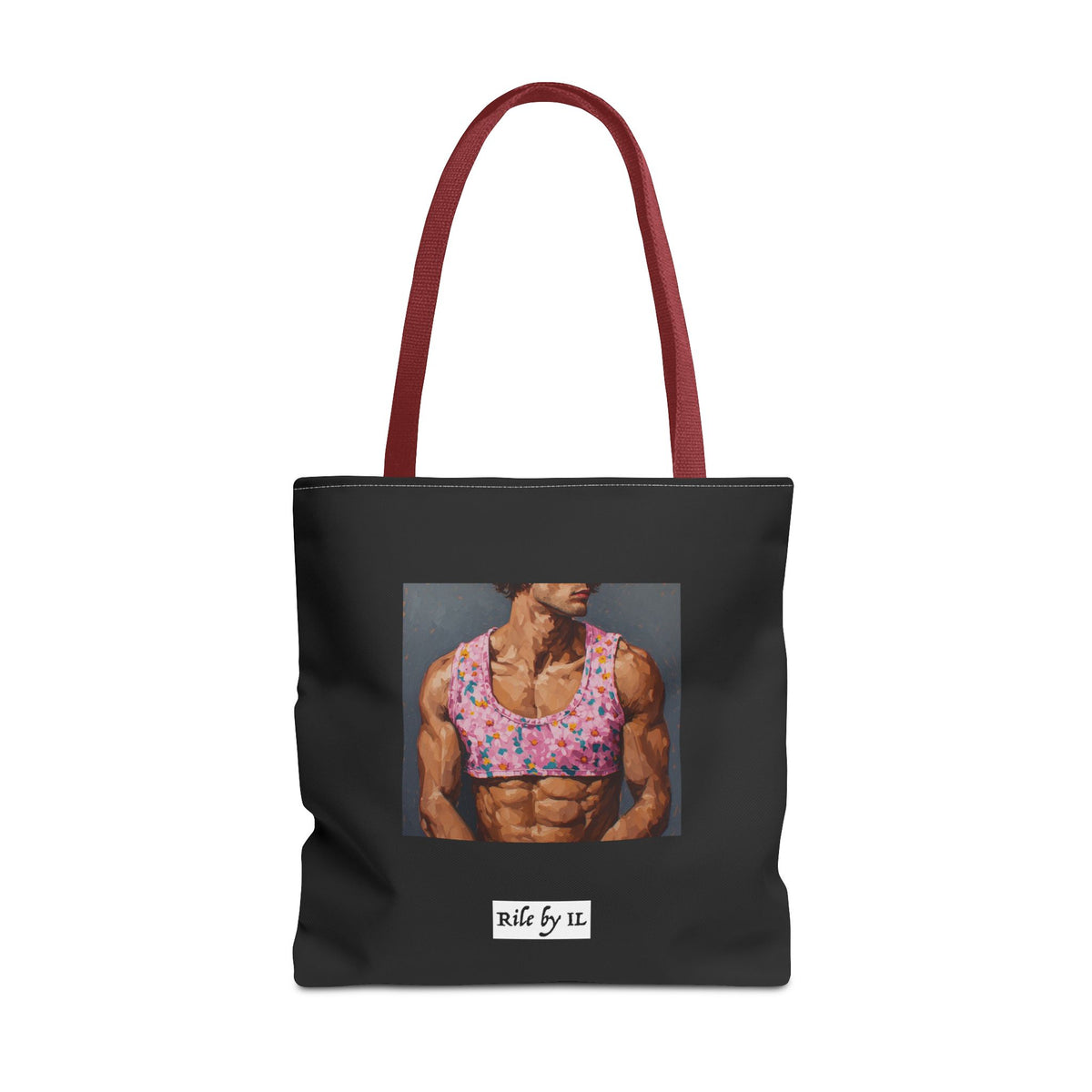 Man In Pink Crop Top Tote Bag